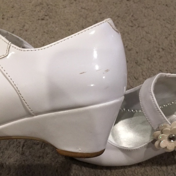 Girls white patent leather dress shoes - Picture 5 of 6